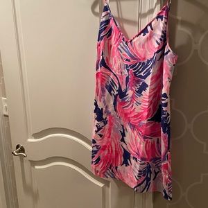 Lily Pulitzer silk dress like new Large